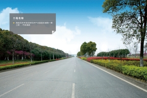 Phase 1, municipal roads, New Economic Industrial Park, Haiyan Economic Development Zone
